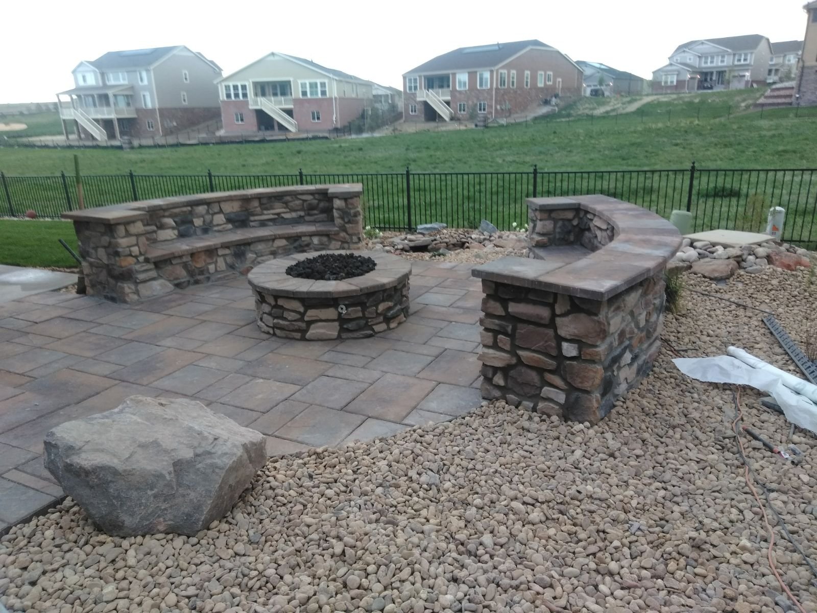 Firepit Installation in Castle Rock, CO